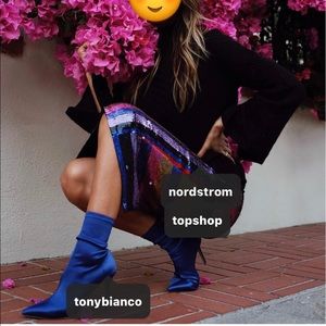 Top shop sequined midi skirt